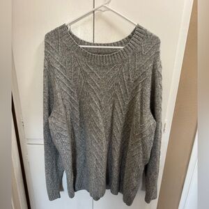 Croft & Barrow 2x Cozy Gray Knit Sweater